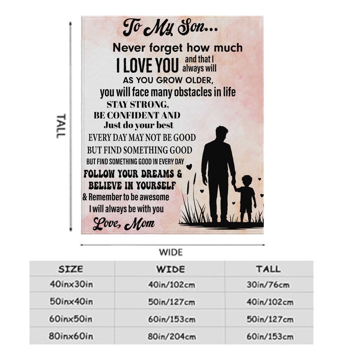 Gift For Son Flannel Blanket