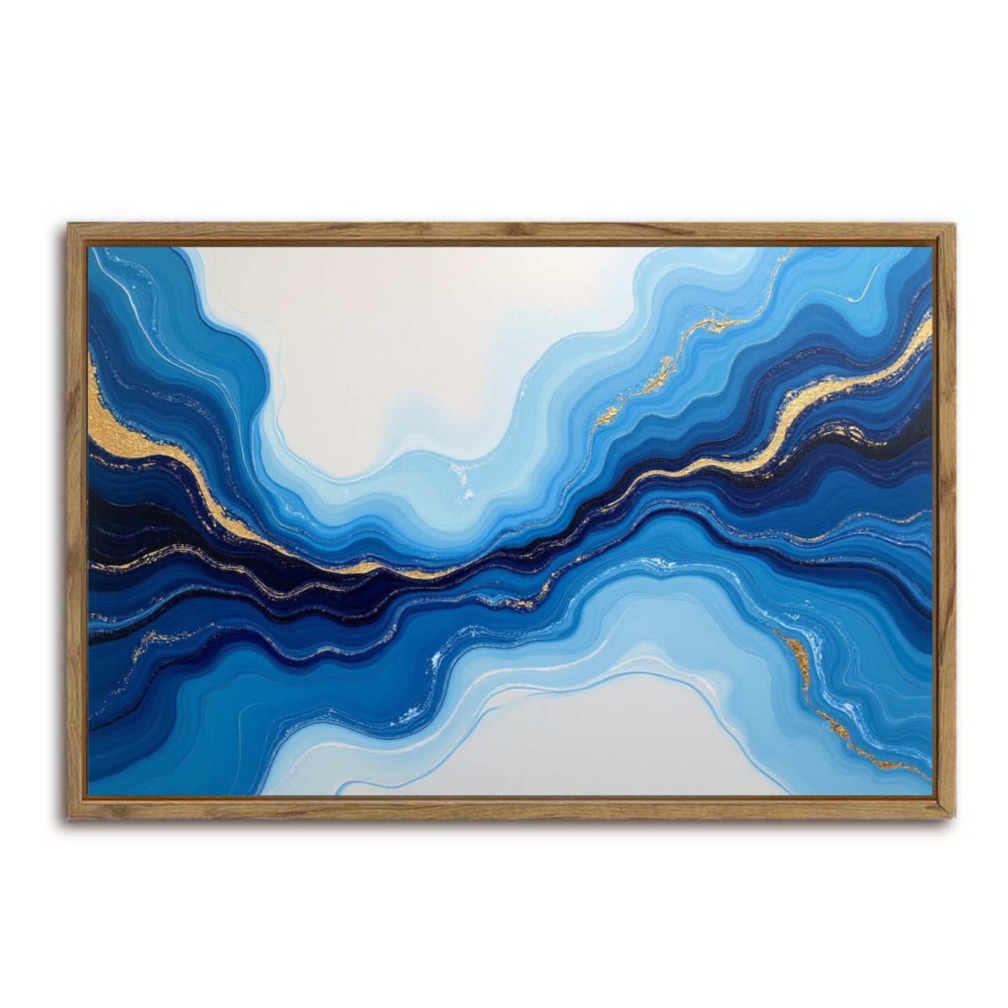 Water Framed Canvas Painting for Wall