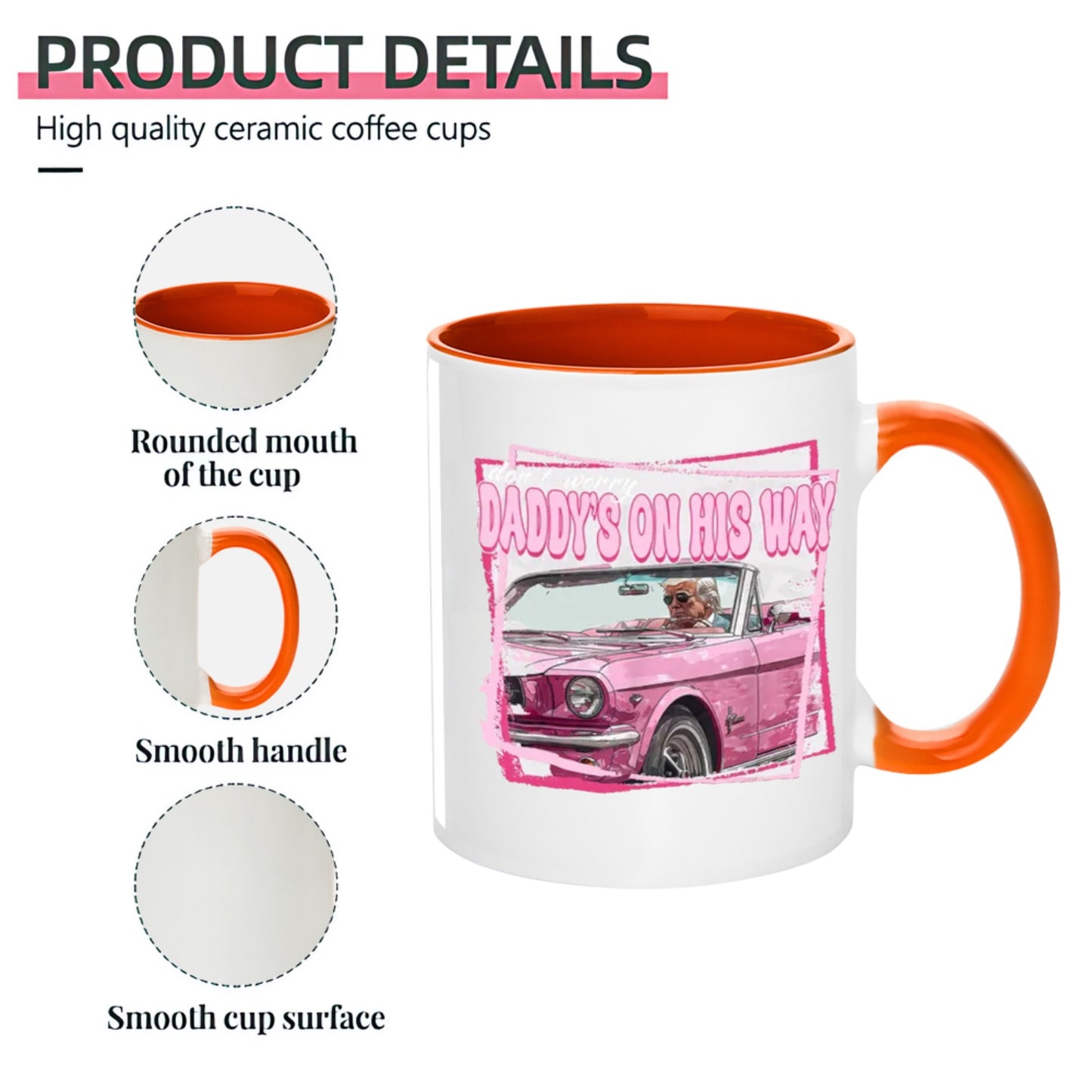 DADDY'S ON THE WAY 11OZ-15OZ Ceramic Mug