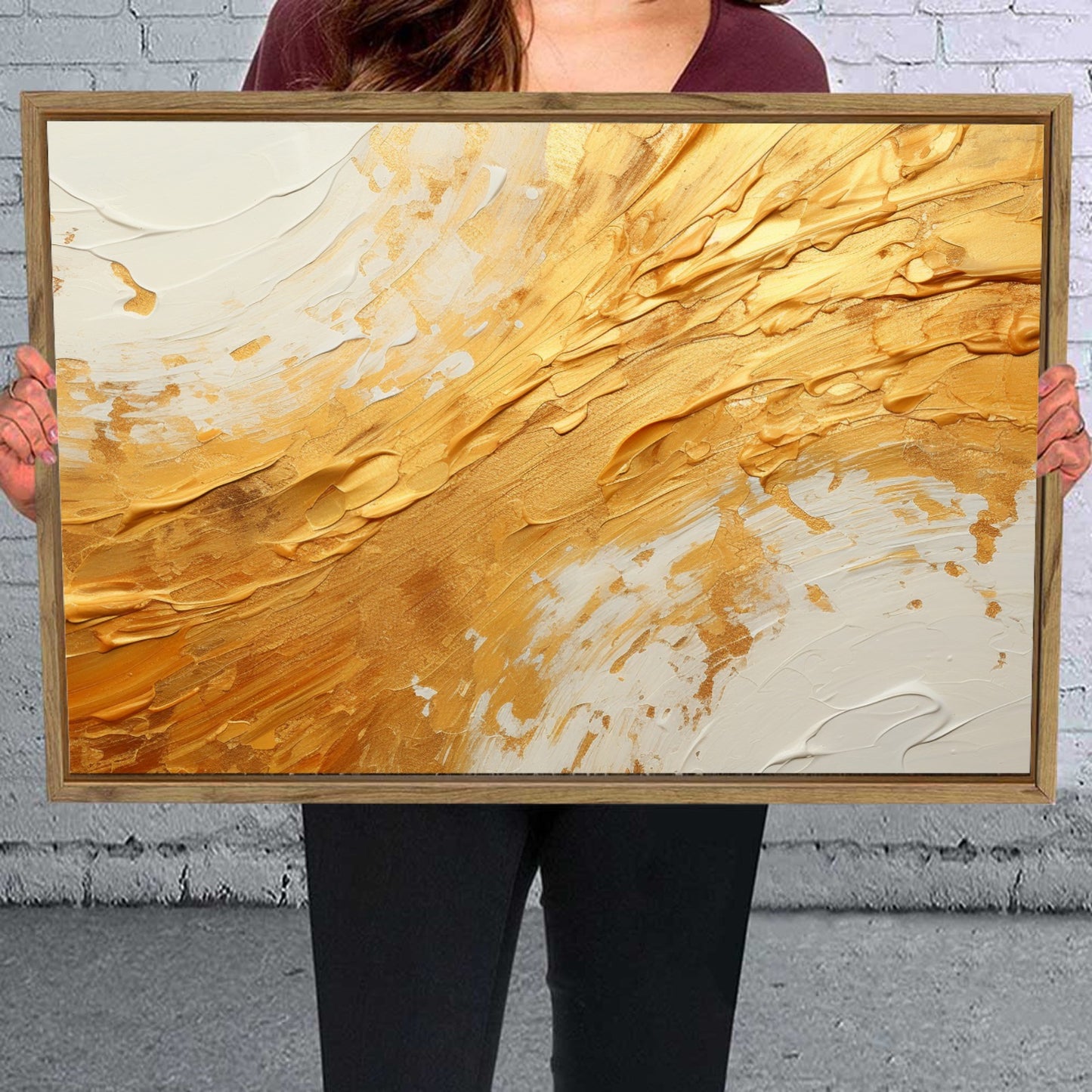 Moon Framed Canvas Painting For Wall