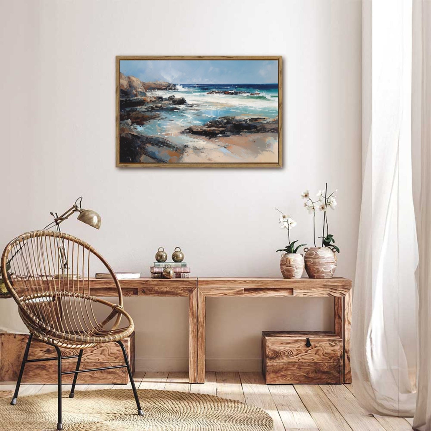 Caost Framed Canvas Painting for Wall