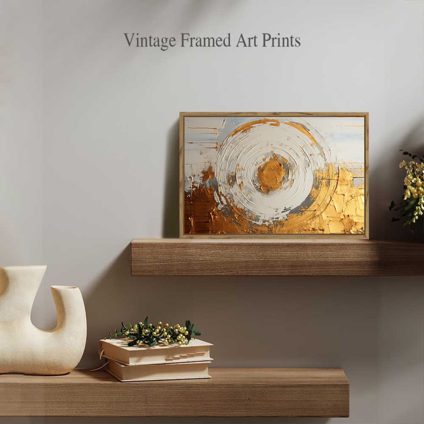 Framed Canvas Painting for Wall 24x16 inches