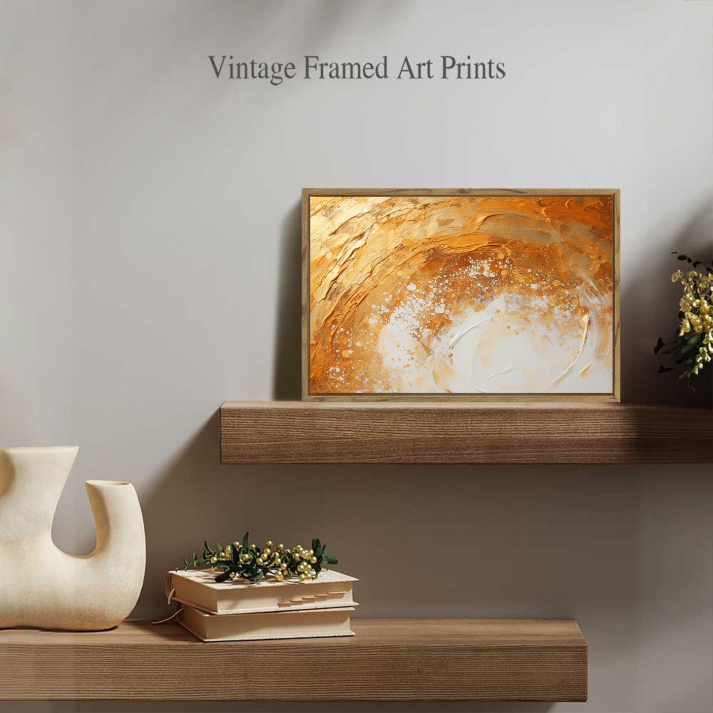 Framed Canvas Painting for Wall 24x16 inches