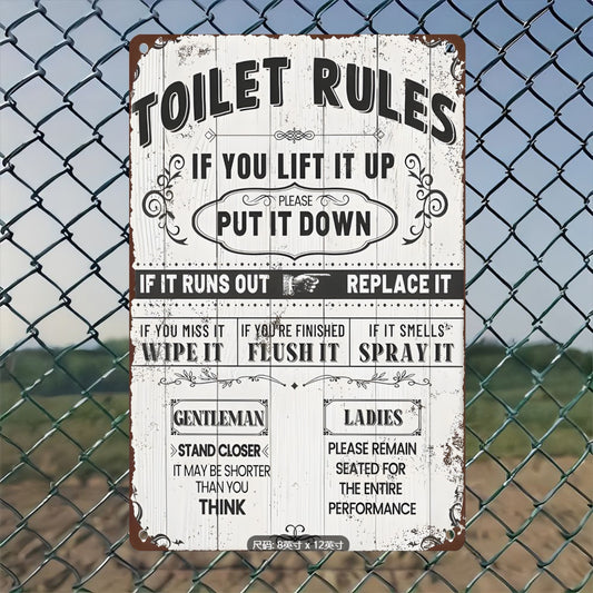 8" x 12" vintage style metal tin sign, durable, wear-resistant and rust-resistant, suitable for porch, garage, home, bar, club, farm, garden decoration, perfect gift