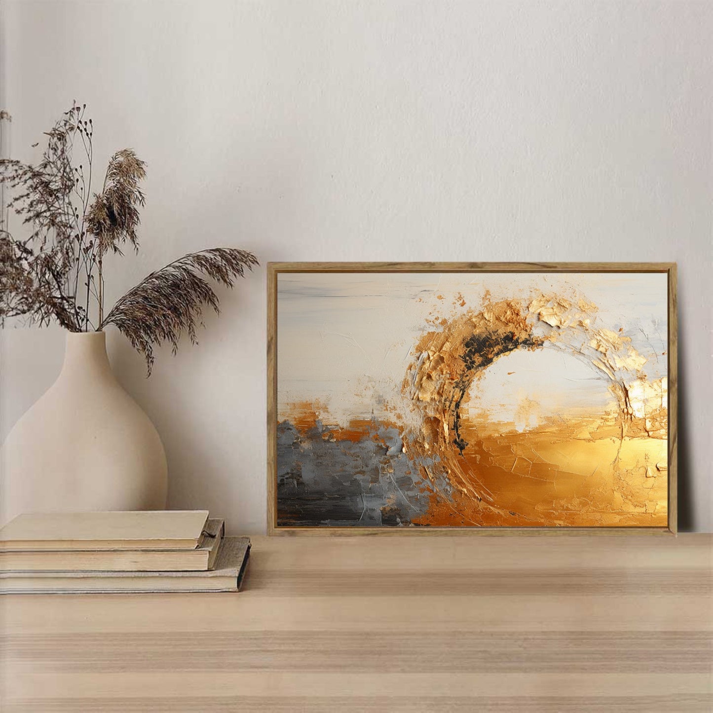 Framed Canvas Painting for Wall 24x16 inches