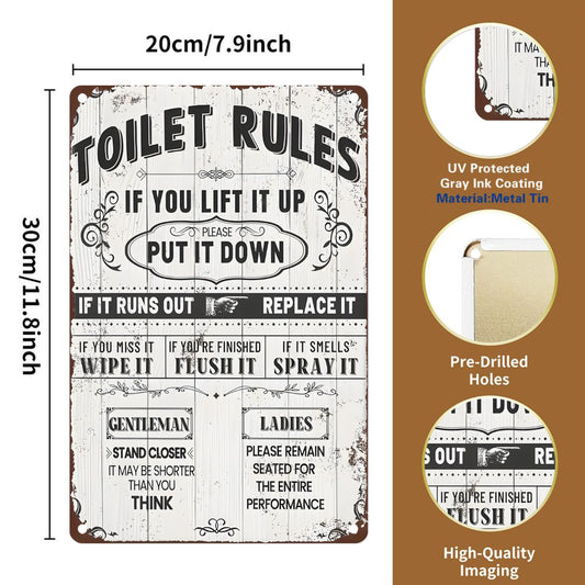 8" x 12" vintage style metal tin sign, durable, wear-resistant and rust-resistant, suitable for porch, garage, home, bar, club, farm, garden decoration, perfect gift