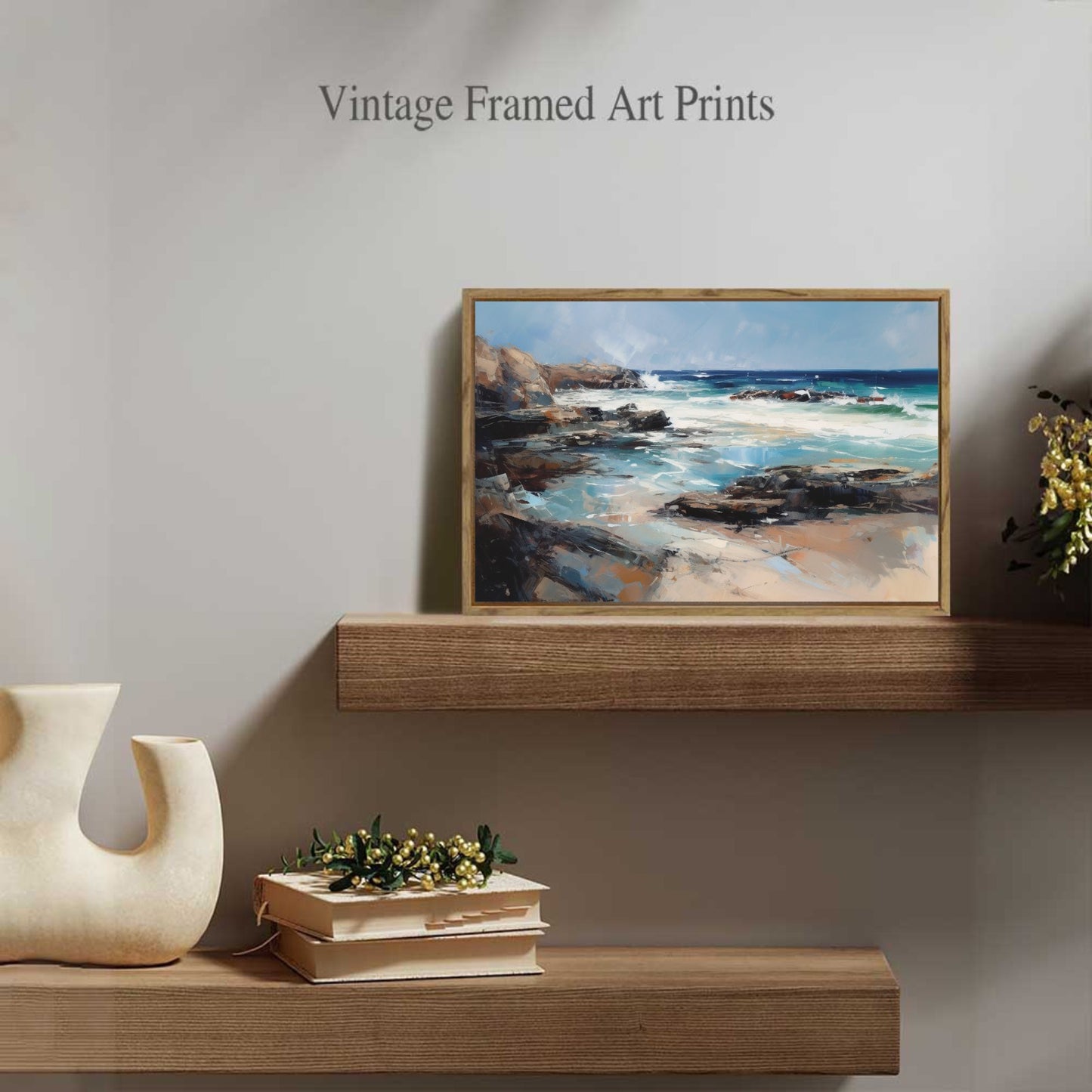 Caost Framed Canvas Painting for Wall