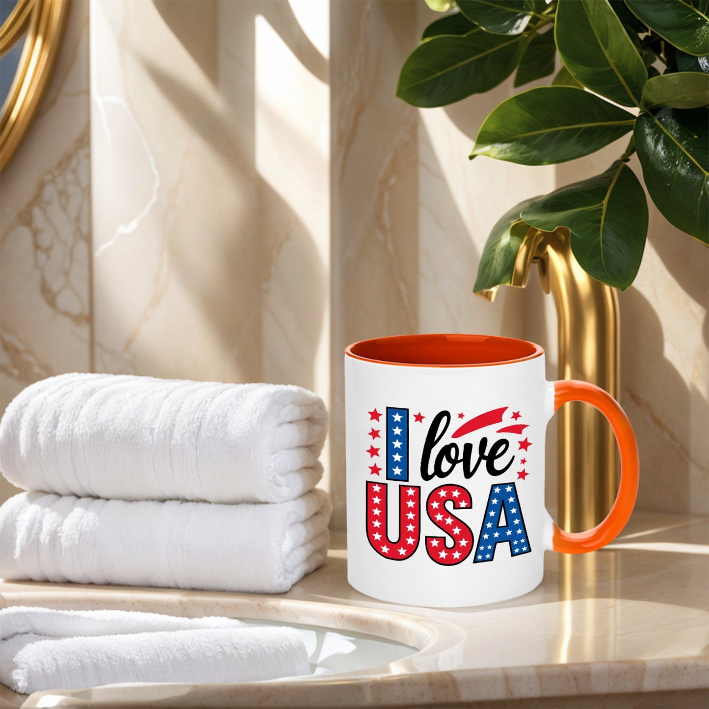 I LOVE USA 11OZ 325ml Ceramic Mug