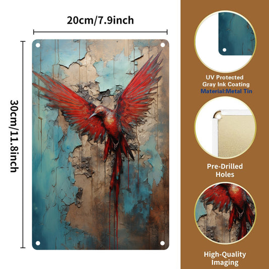 8" x 12" metal tin plate painting, durable, wear-resistant and rust-resistant, suitable for garage, home, bar, club, farm decoration, a good gift