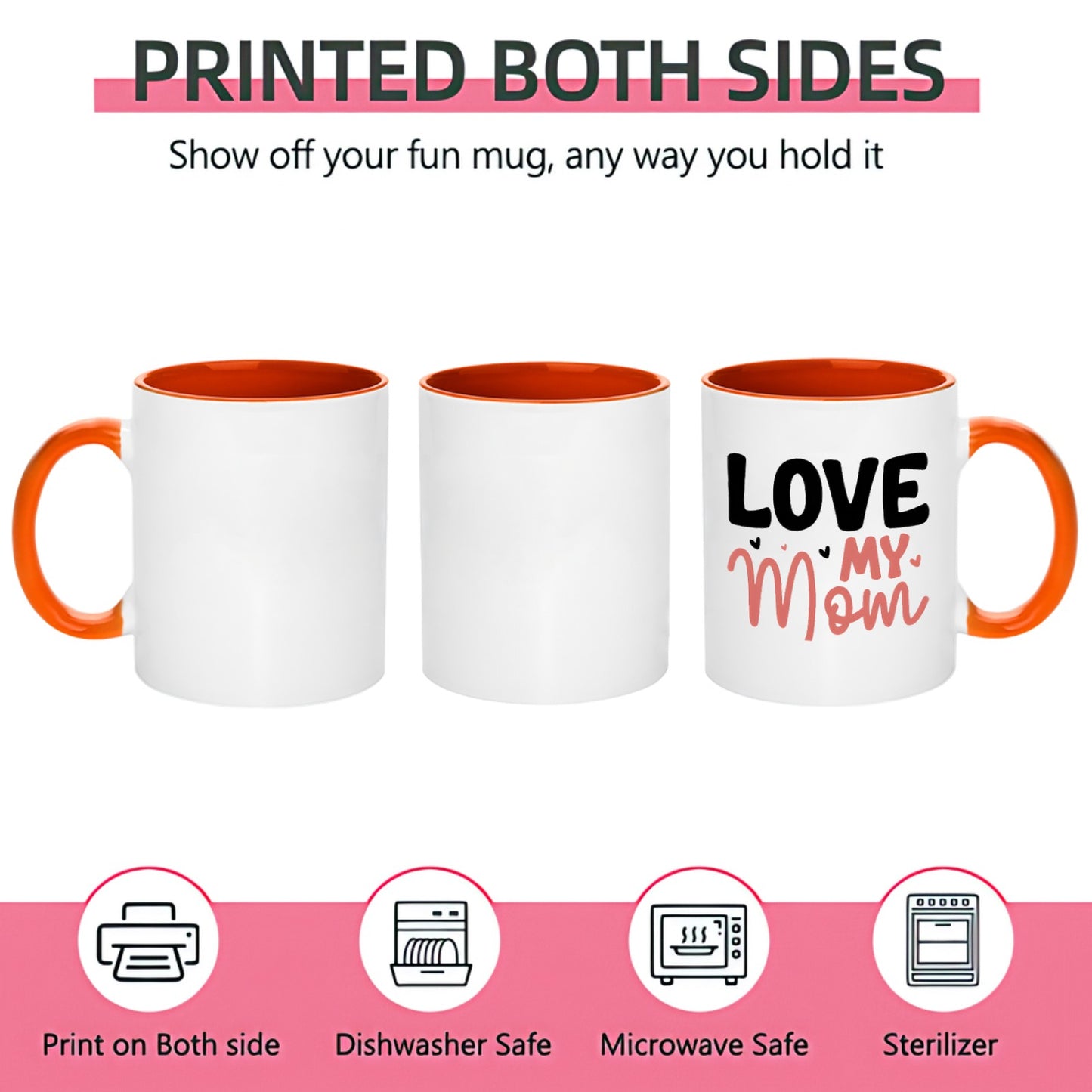 LOVE MY MOM 11OZ 325ml Ceramic Mug