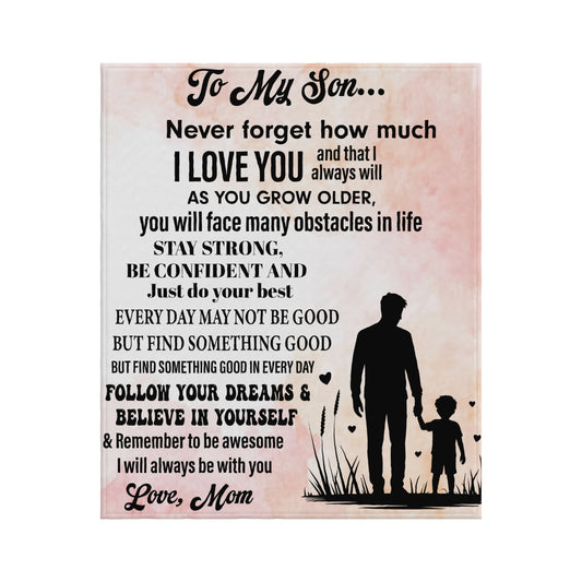 Gift For Son Flannel Blanket