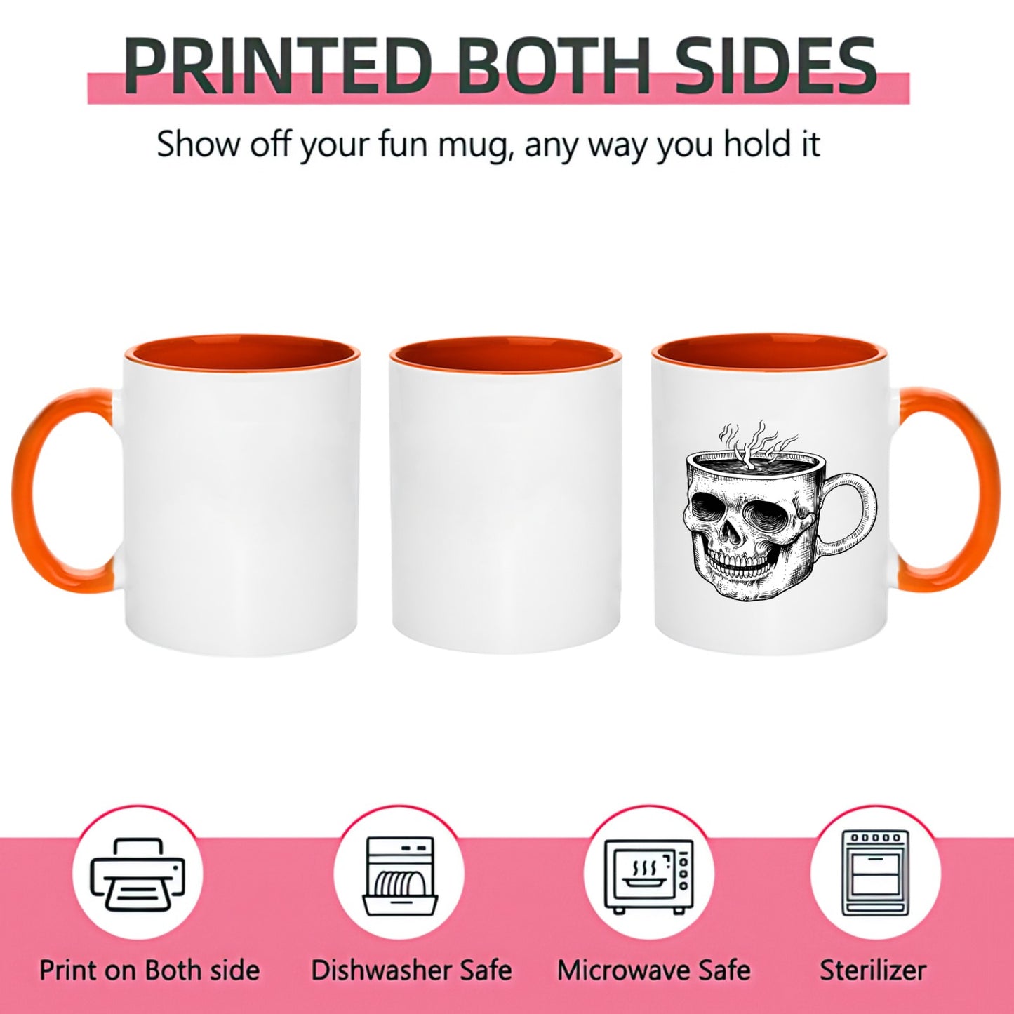Skull 11OZ-15OZ Ceramic Mug