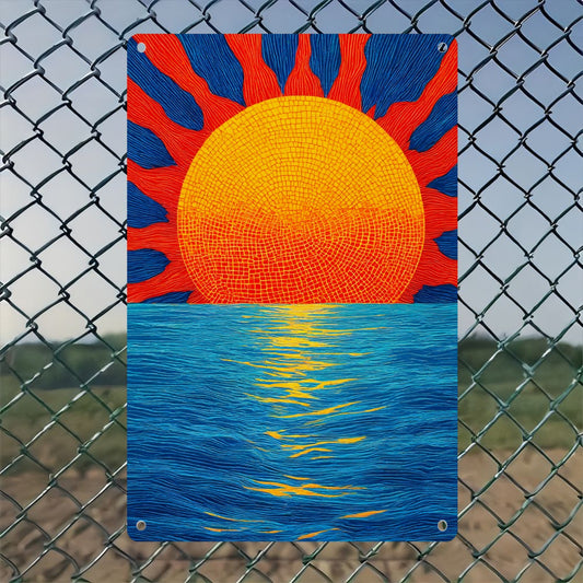 Sunrise 8*12 Inch Vintage Metal Tin Sign Decor Iron Painting