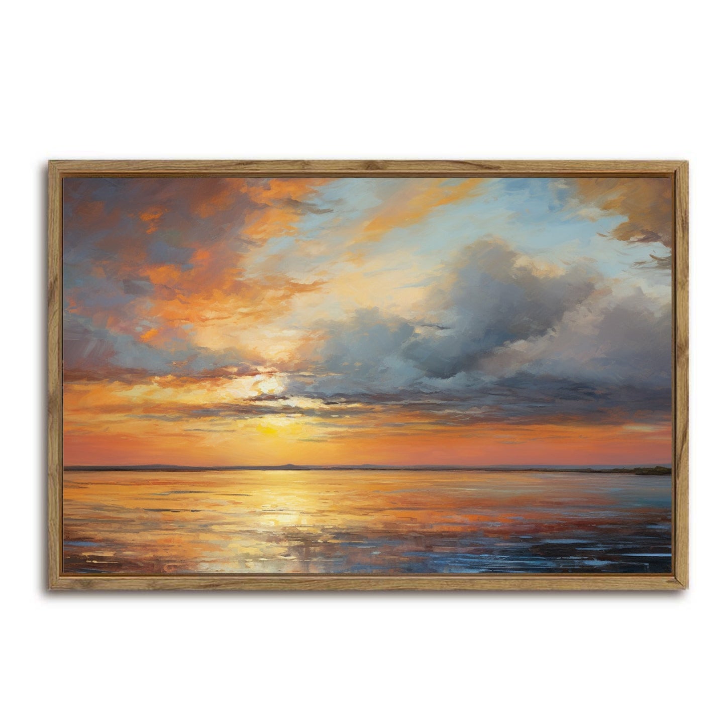 Nightfall Framed Canvas Painting for Wall