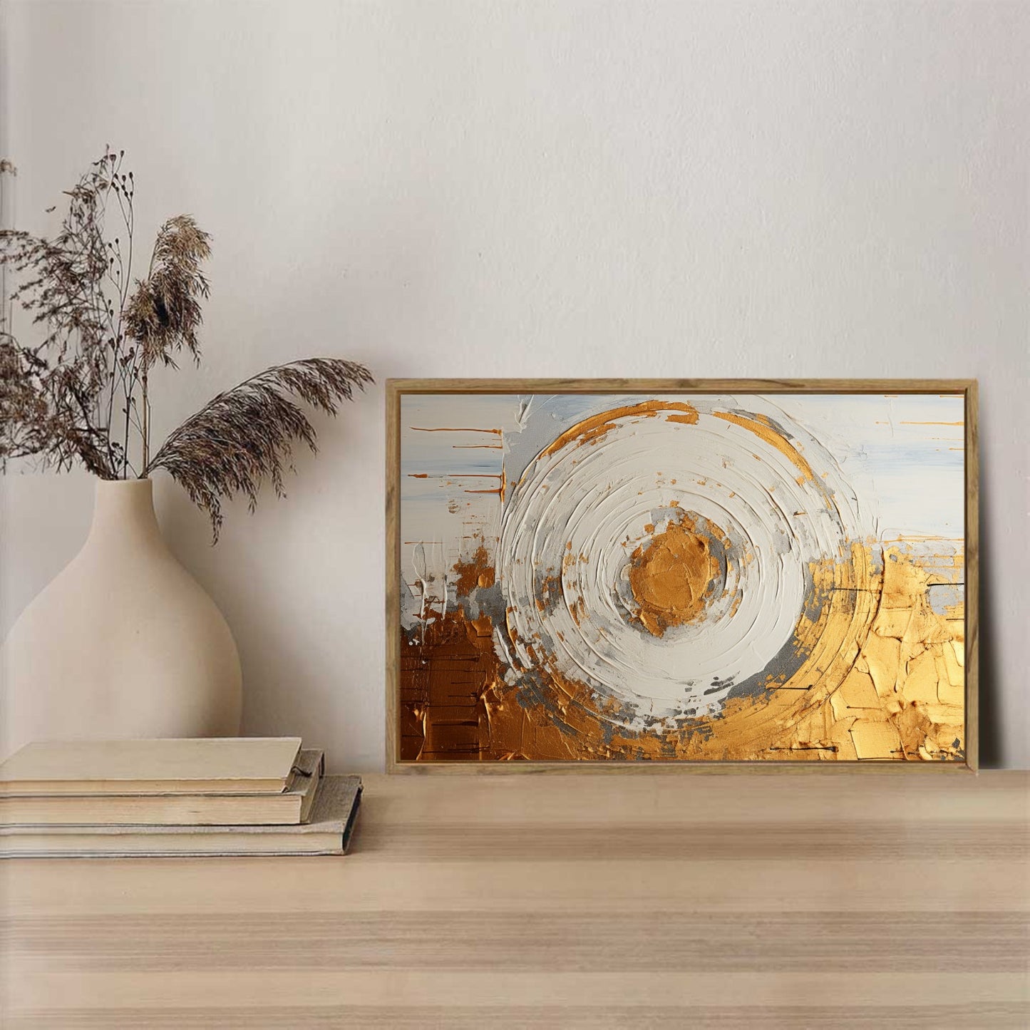 Framed Canvas Painting for Wall 24x16 inches