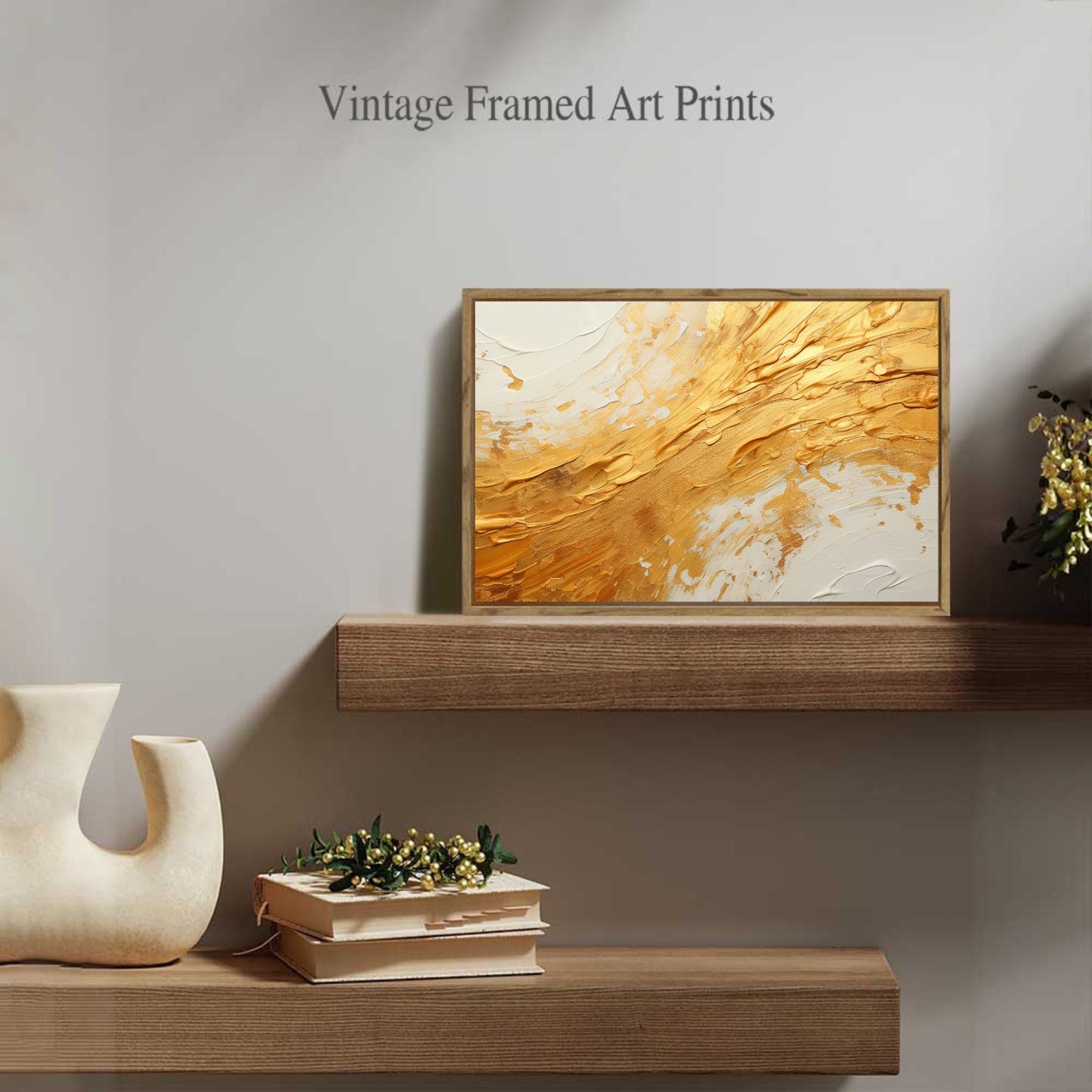 Moon Framed Canvas Painting For Wall