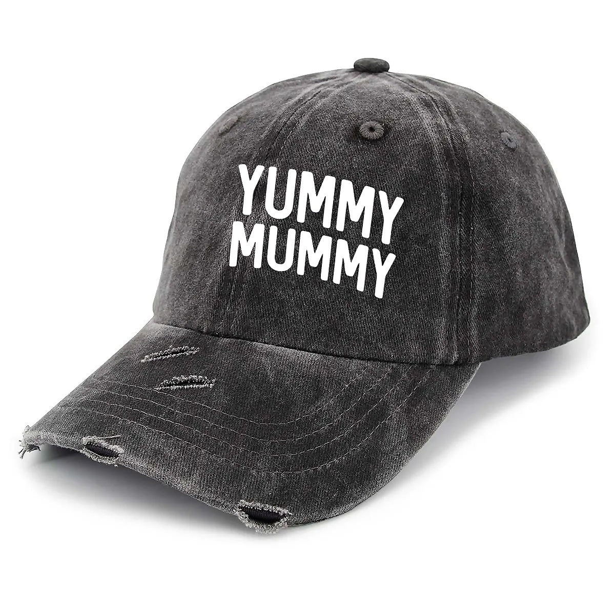 YUMMY Unisex Adjustable Curved Brim Print Hole Cowboy Baseball Hat