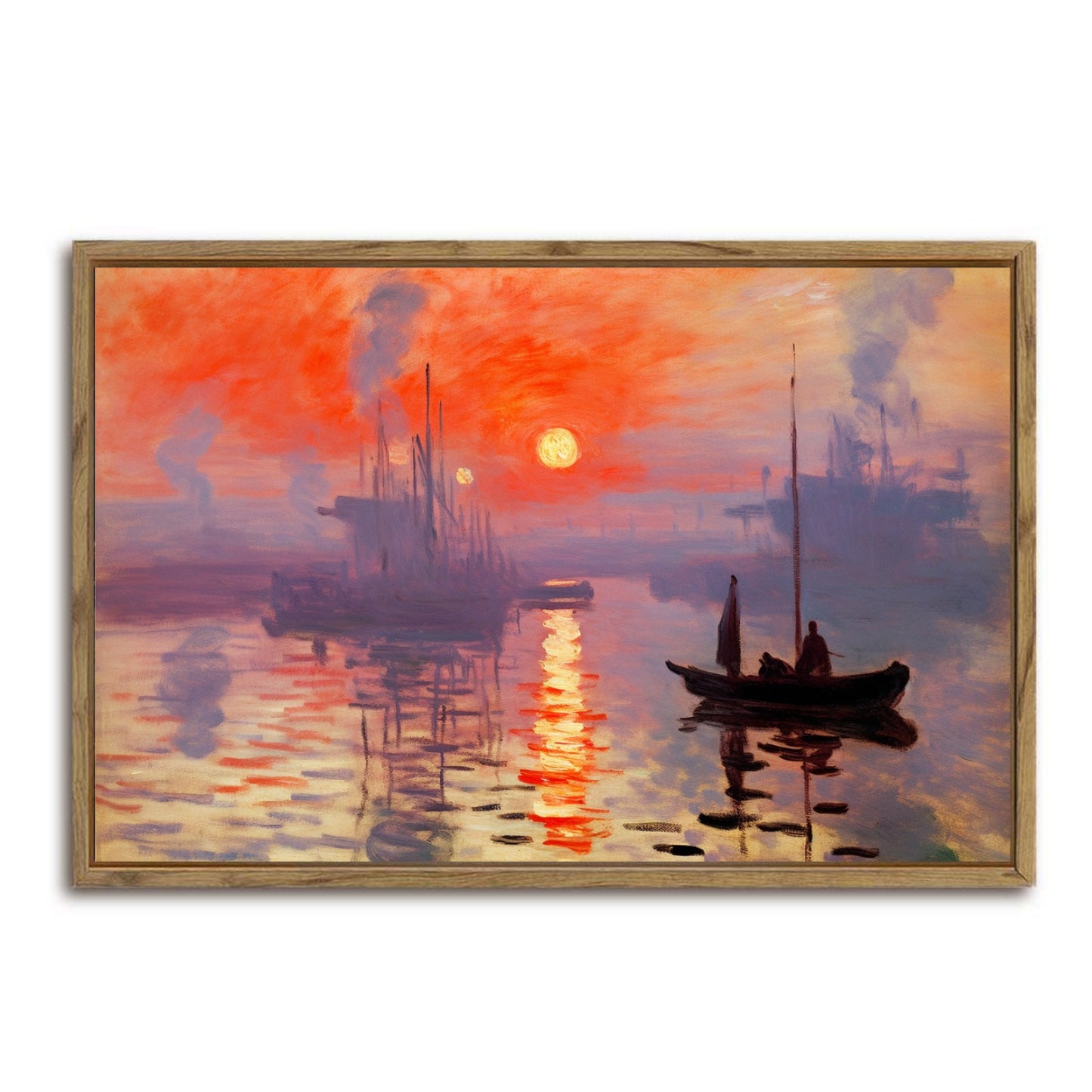 Dusk Framed Canvas Painting for Wall