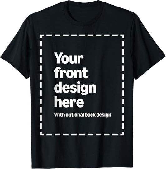 Personalized  Custom Front & Back Print T-Shirt with Your Image