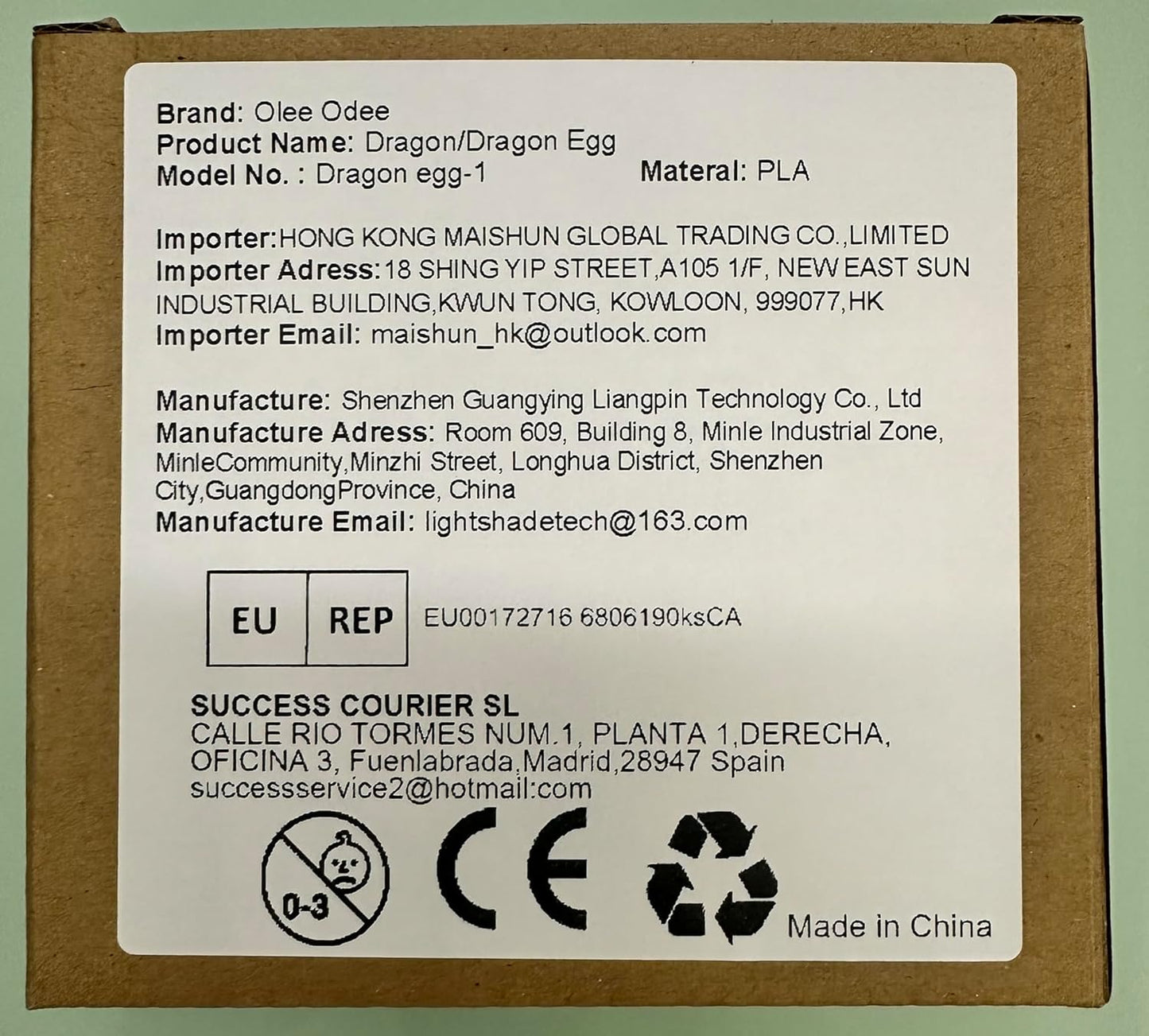 Small Dragon Eggs with Dragon Inside, 3D Printed Surprise Funny Gifts for Kids, Articulated Dragon Fidget Toys for Adults, Executive Desk Toys Office Room Décor (Sky Blue Ombre)