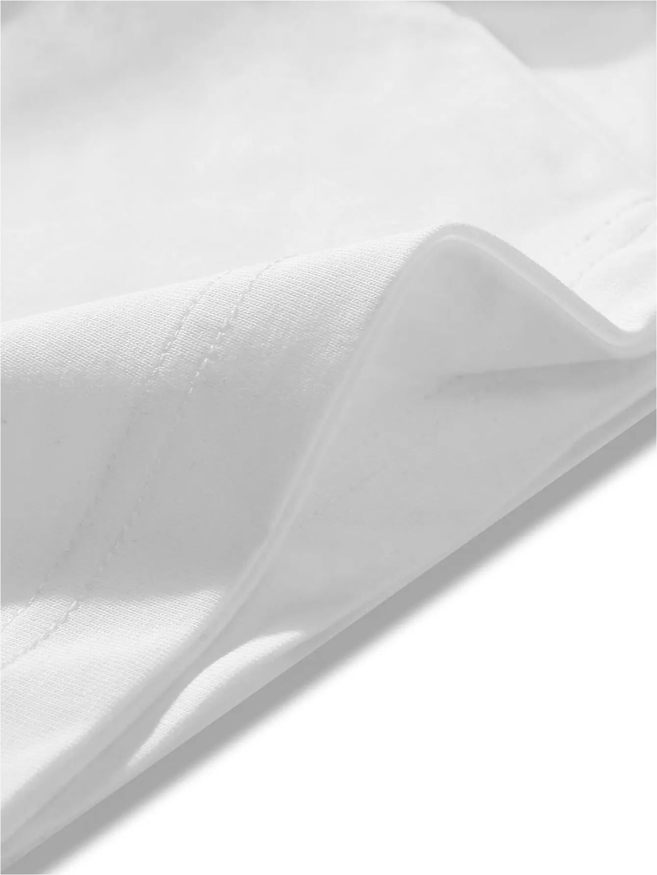 Fashion casual print, summer style short sleeve, white round neck loose cotton T-shirt, soft material, suitable for daily wear