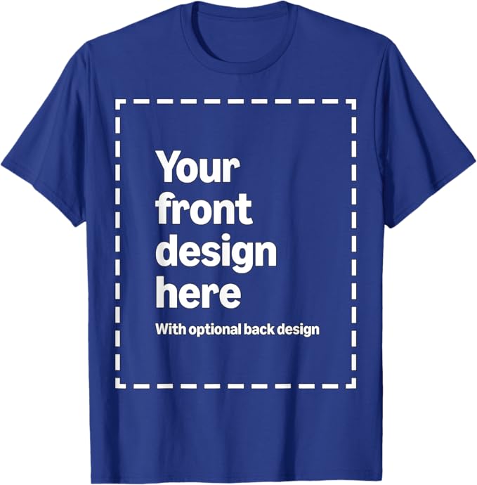 Personalized  Custom Front & Back Print T-Shirt with Your Image