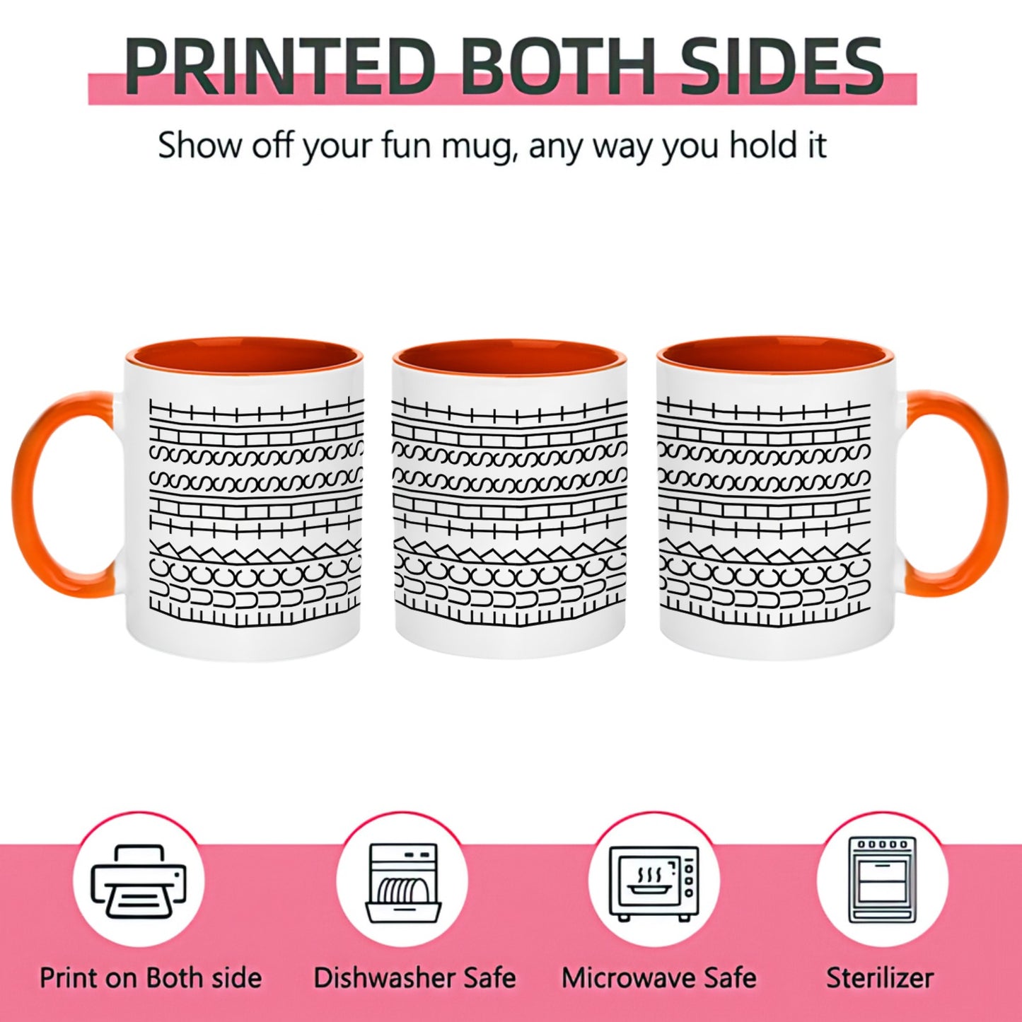 Geometric Patterns 11OZ-15OZ Ceramic Mug