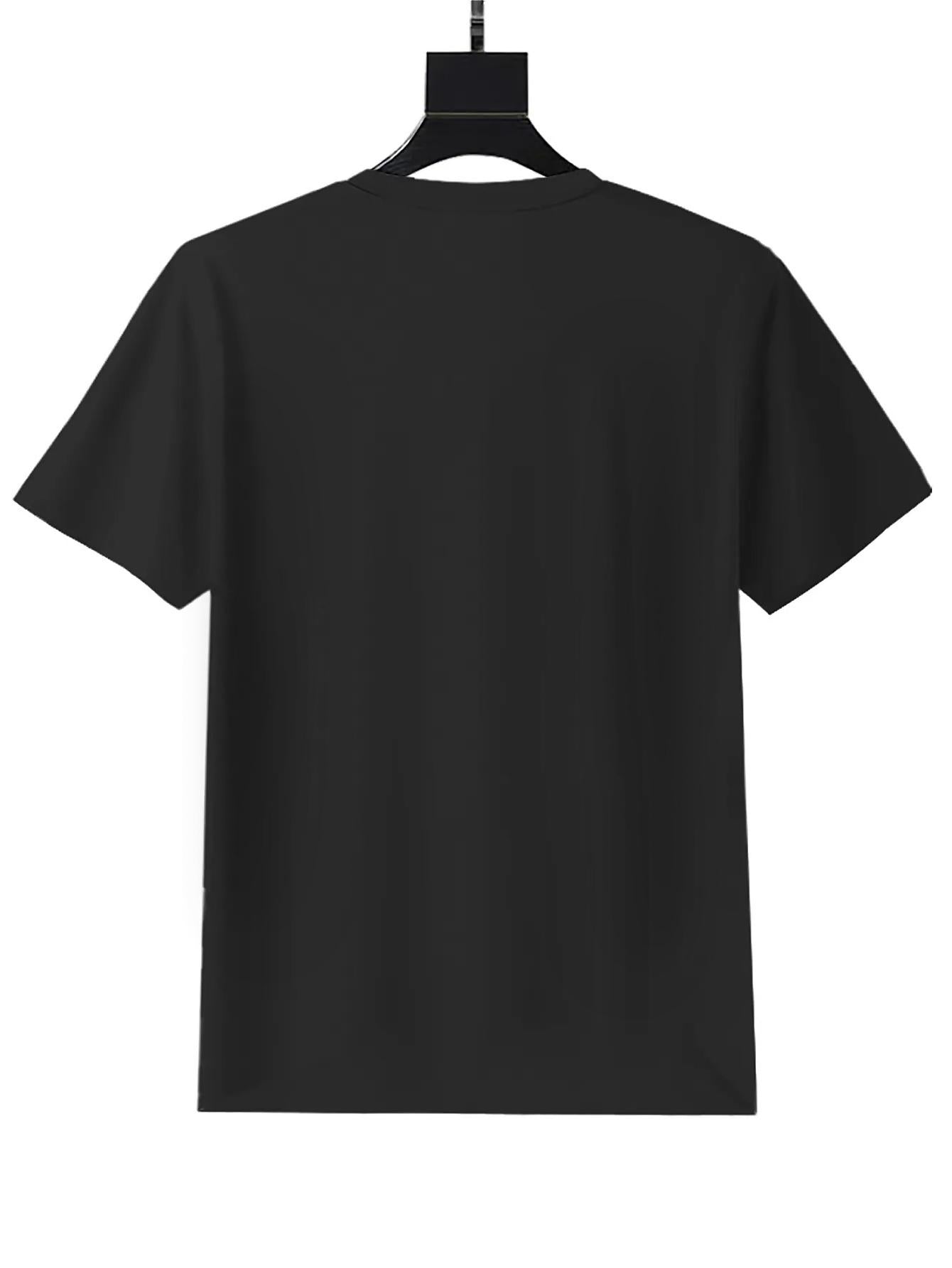 Modern Hawaiian Ulu Patchwork Graphic Print T-shirt, Women's Fashion Casual Summer Style Short Sleeve, Black Round Neck Loose Cotton, Soft Material, Suitable for Daily Wear