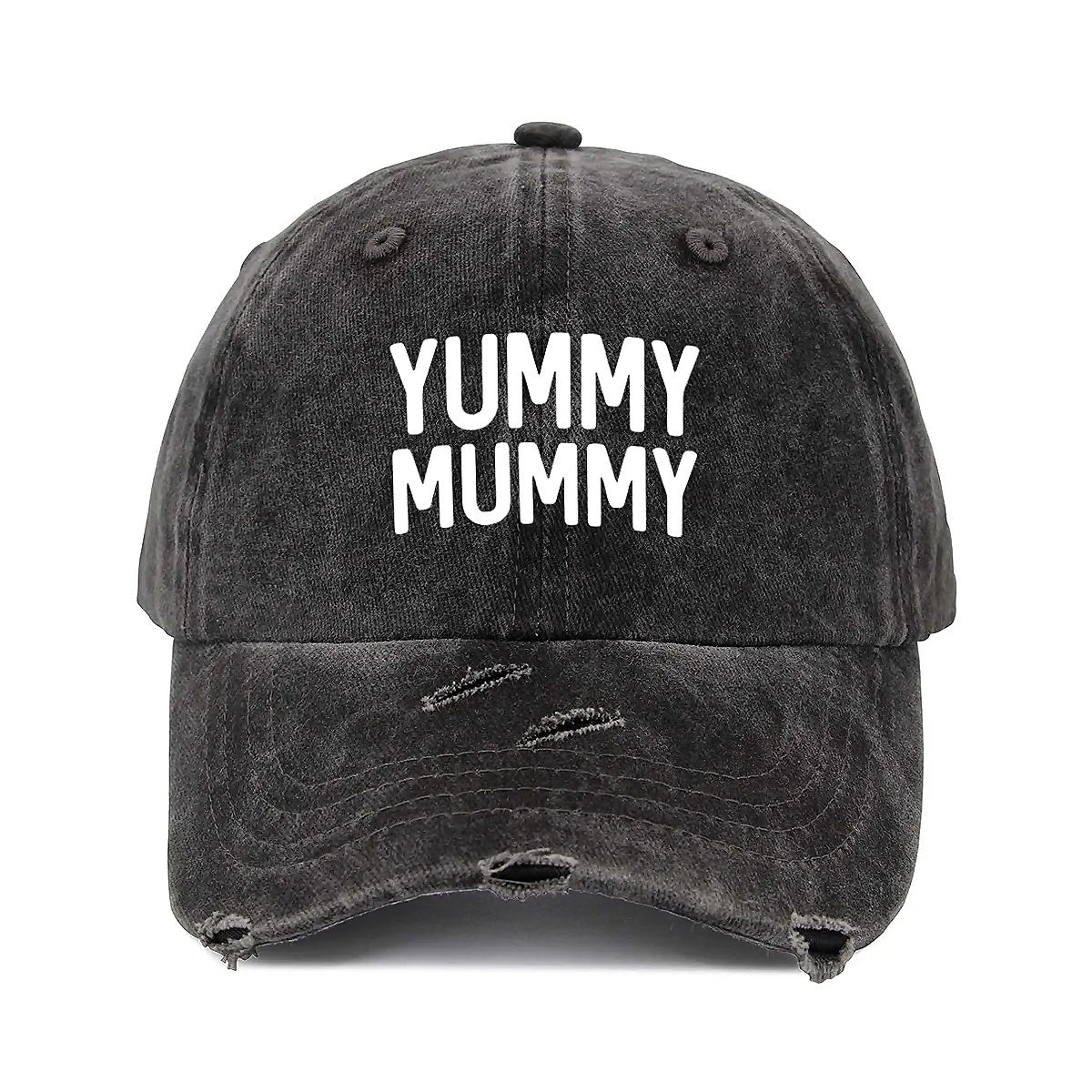 YUMMY Unisex Adjustable Curved Brim Print Hole Cowboy Baseball Hat