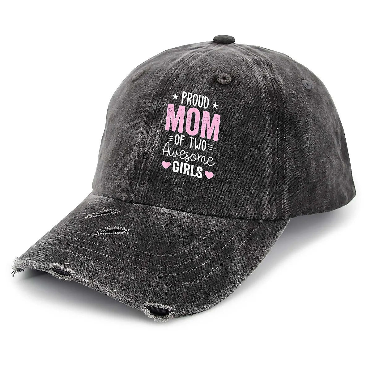 MOM Unisex Adjustable Curved Brim Print Hole Cowboy Baseball Hat
