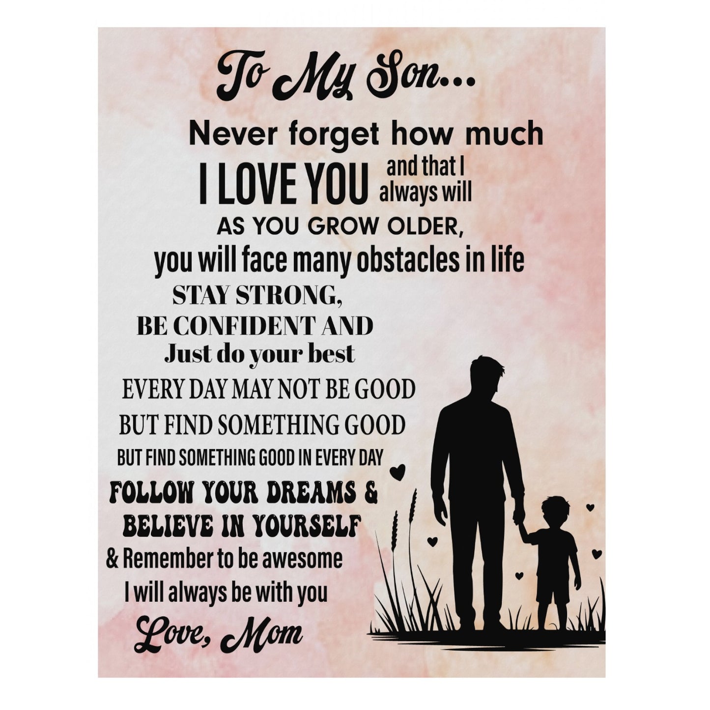 Gift For Son Flannel Blanket