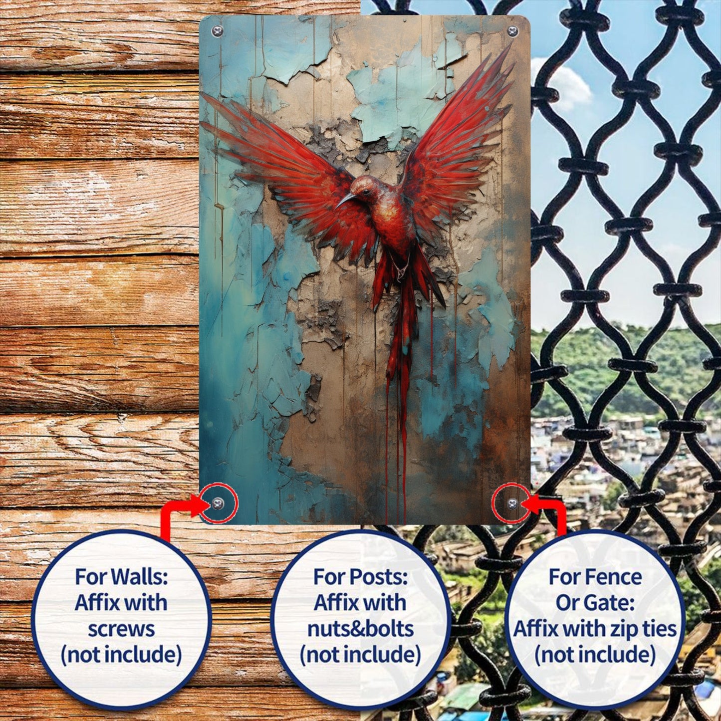 8" x 12" metal tin plate painting, durable, wear-resistant and rust-resistant, suitable for garage, home, bar, club, farm decoration, a good gift