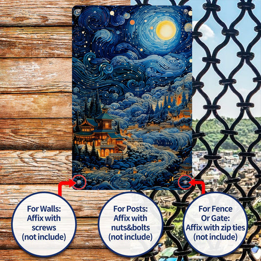 8" x 12" abstract art style metal tin plate, tin painting, durable, wear-resistant and rust-resistant, suitable for garage, home, bar, club, farm decoration A good gift