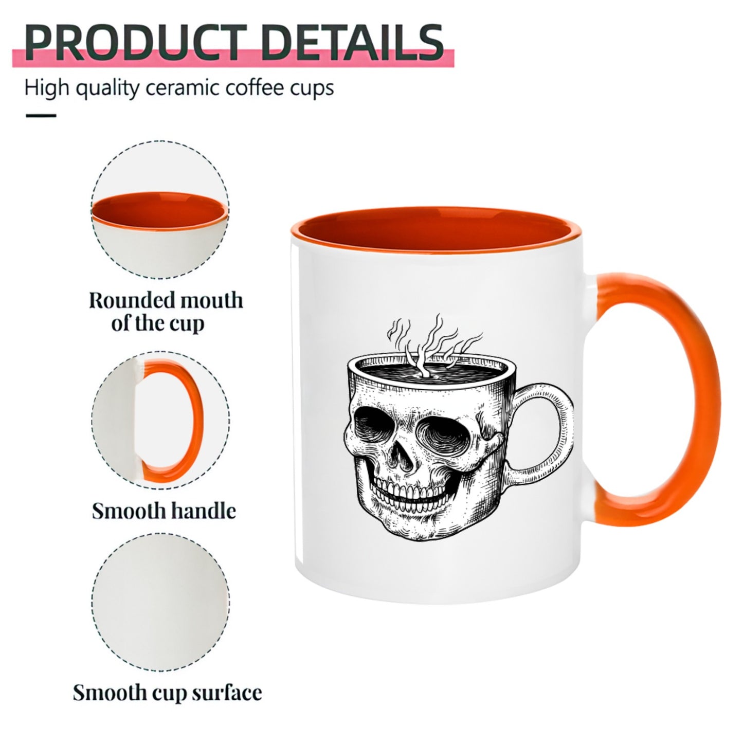 Skull 11OZ-15OZ Ceramic Mug