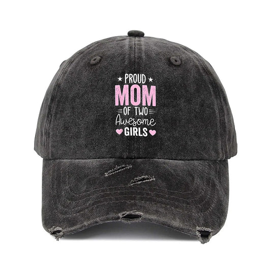 MOM Unisex Adjustable Curved Brim Print Hole Cowboy Baseball Hat