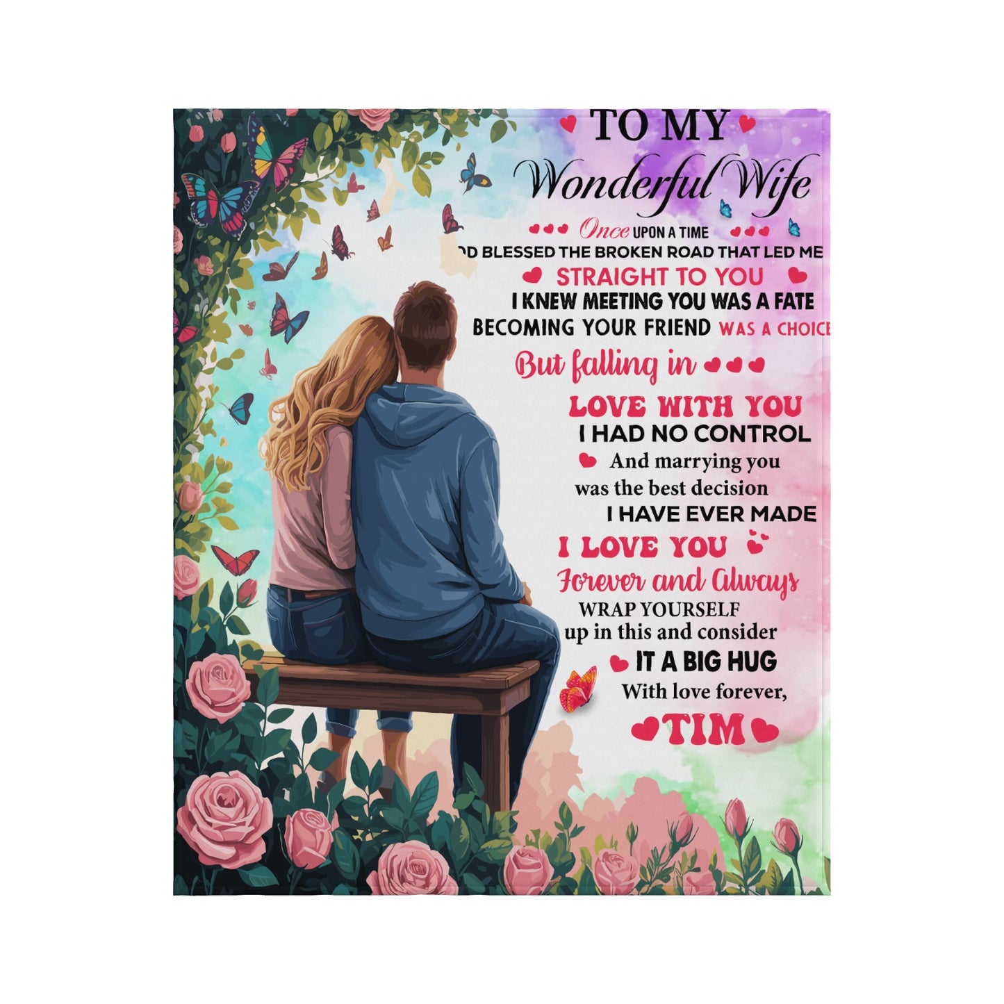 Gift For Wife Fannel Blanket