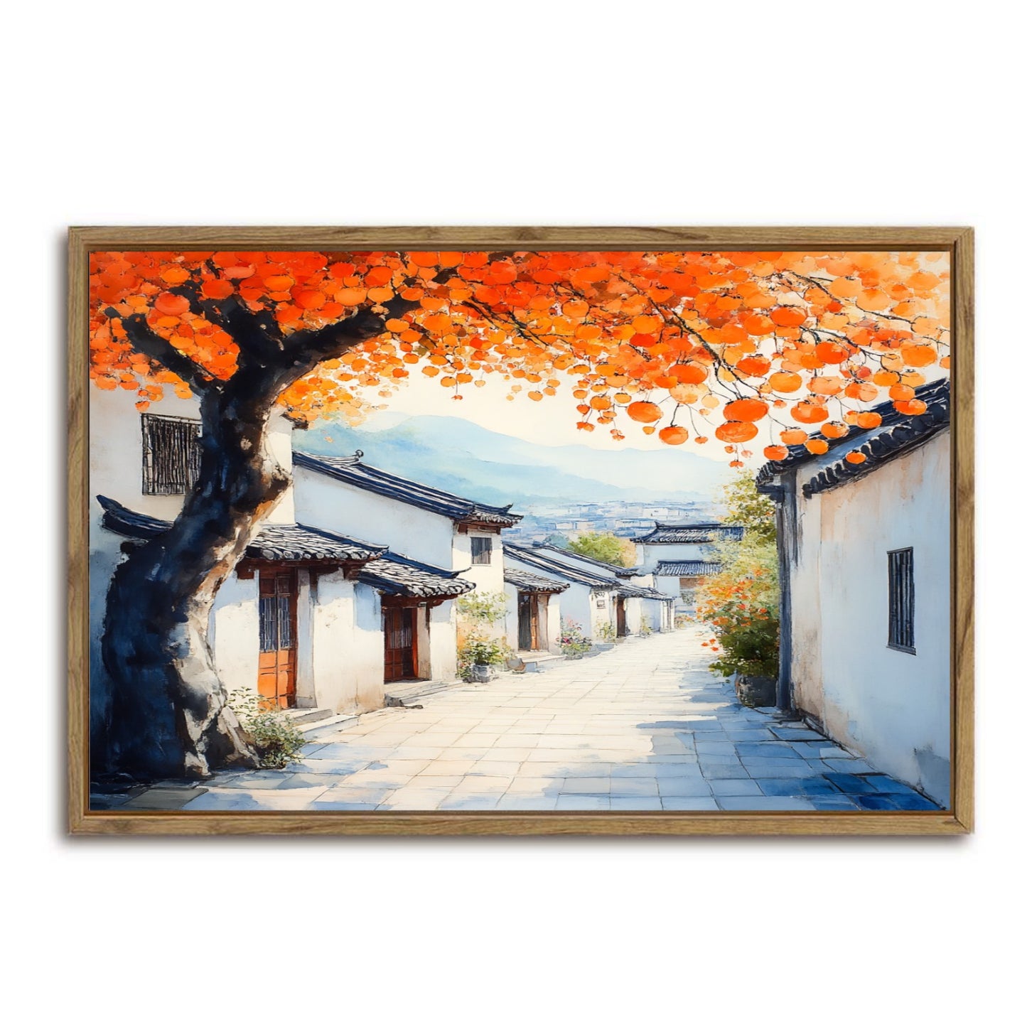 Old House Framed Canvas Painting for Wall