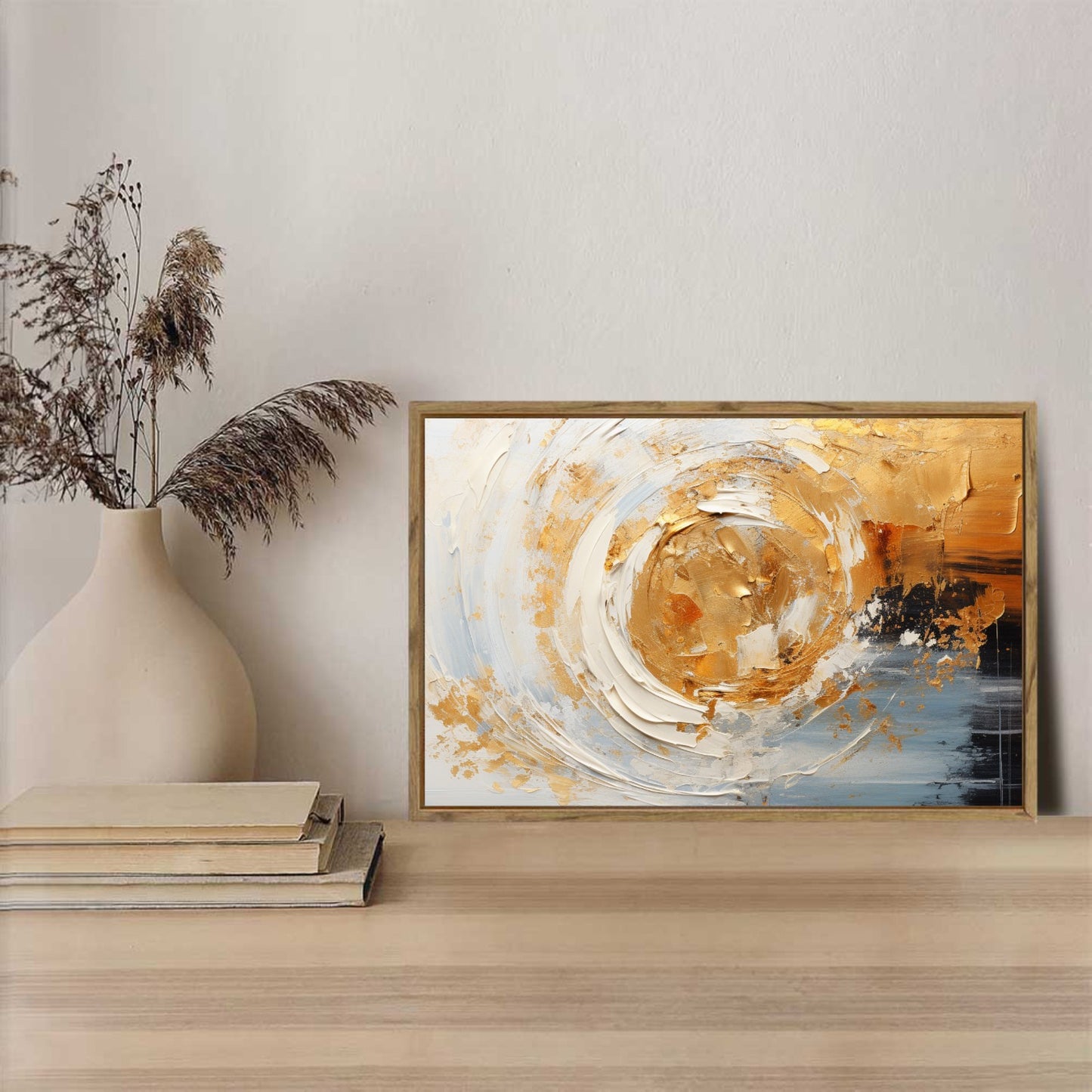 Autumn Framed Canvas Painting for Wall 24x16 inches