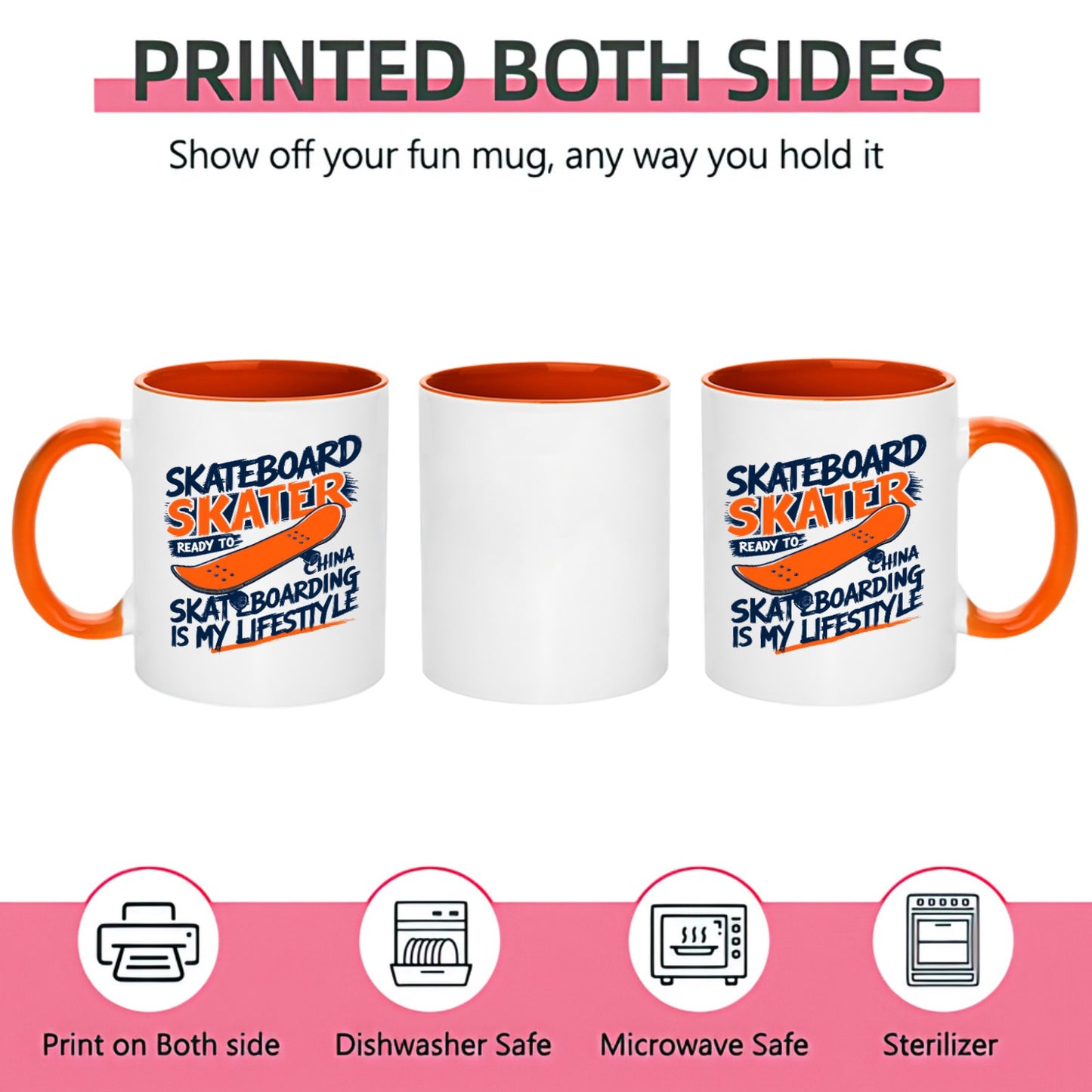 SKATEBOARD 11OZ-15OZ Ceramic Mug