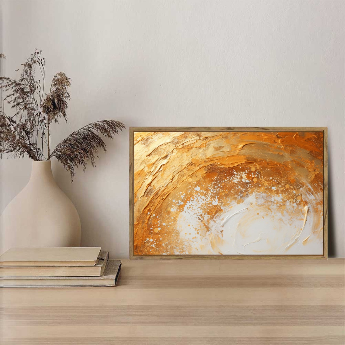 Framed Canvas Painting for Wall 24x16 inches