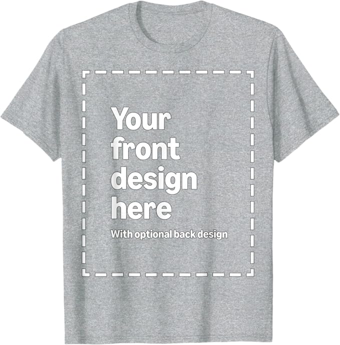 Personalized  Custom Front & Back Print T-Shirt with Your Image