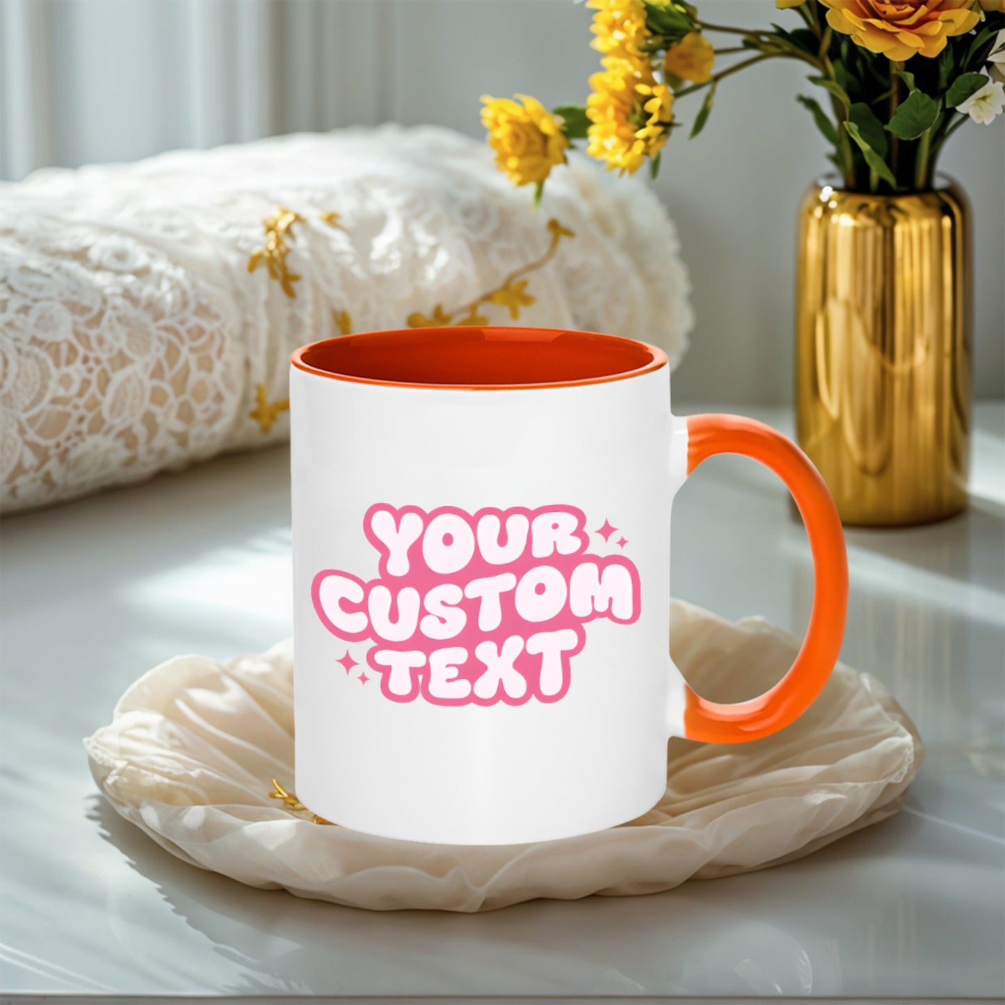 YOUR CUSTOM TEXT 11OZ-15OZ Ceramic Mug