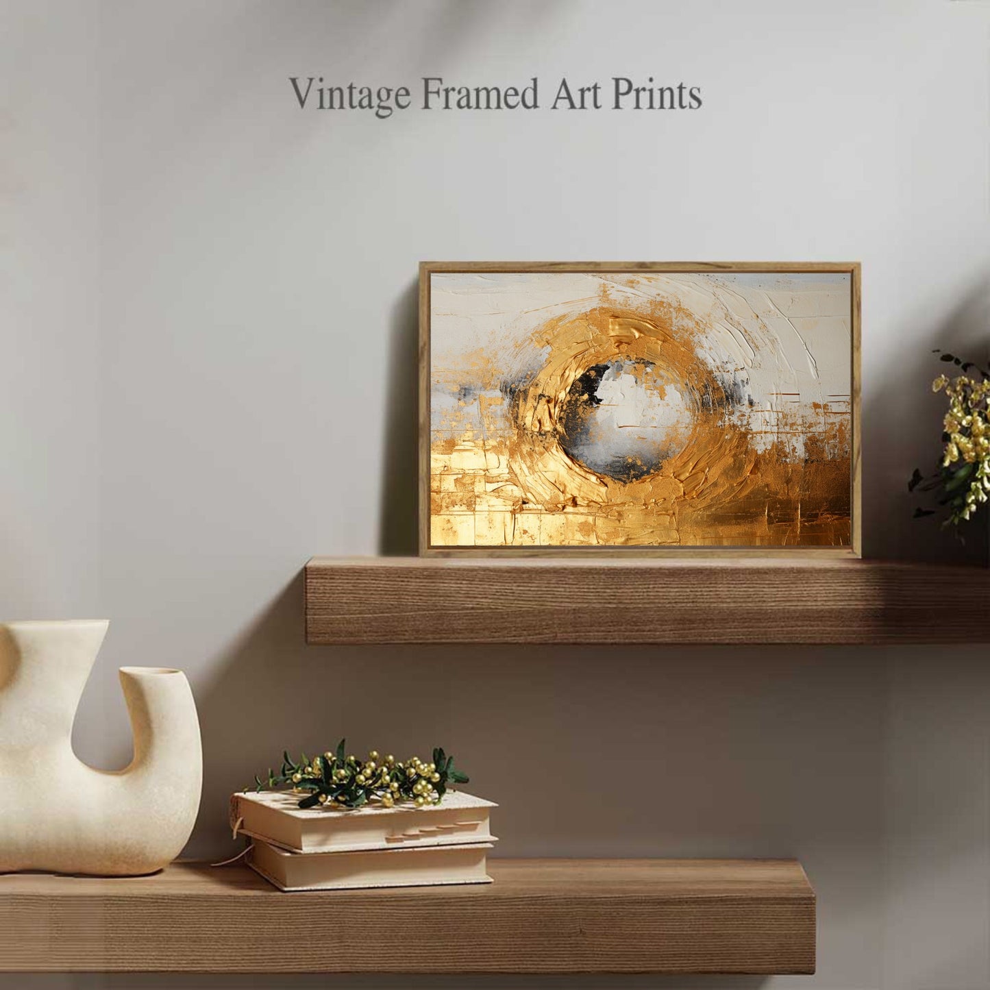 Framed Canvas Painting for Wall 24x16 inches