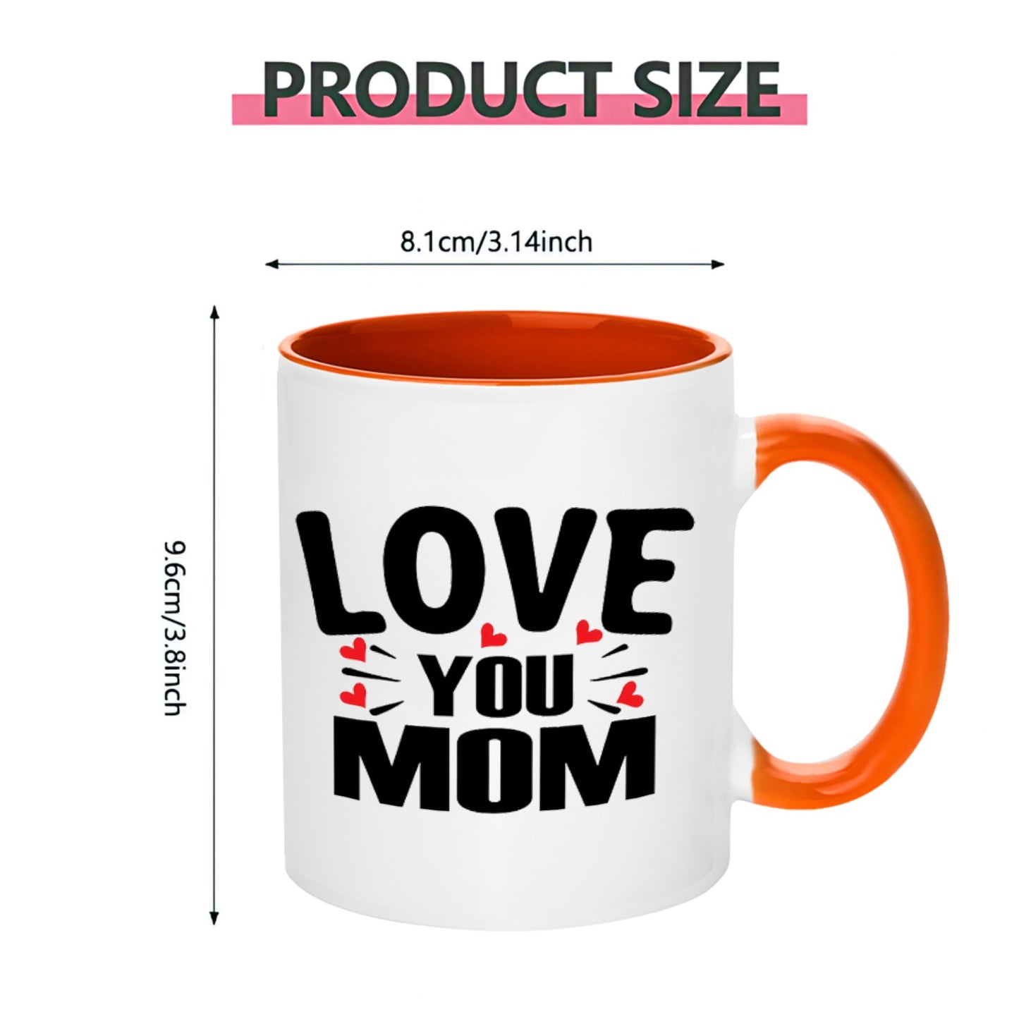 LOVE YOU MOM 11OZ 325ml Ceramic Mug