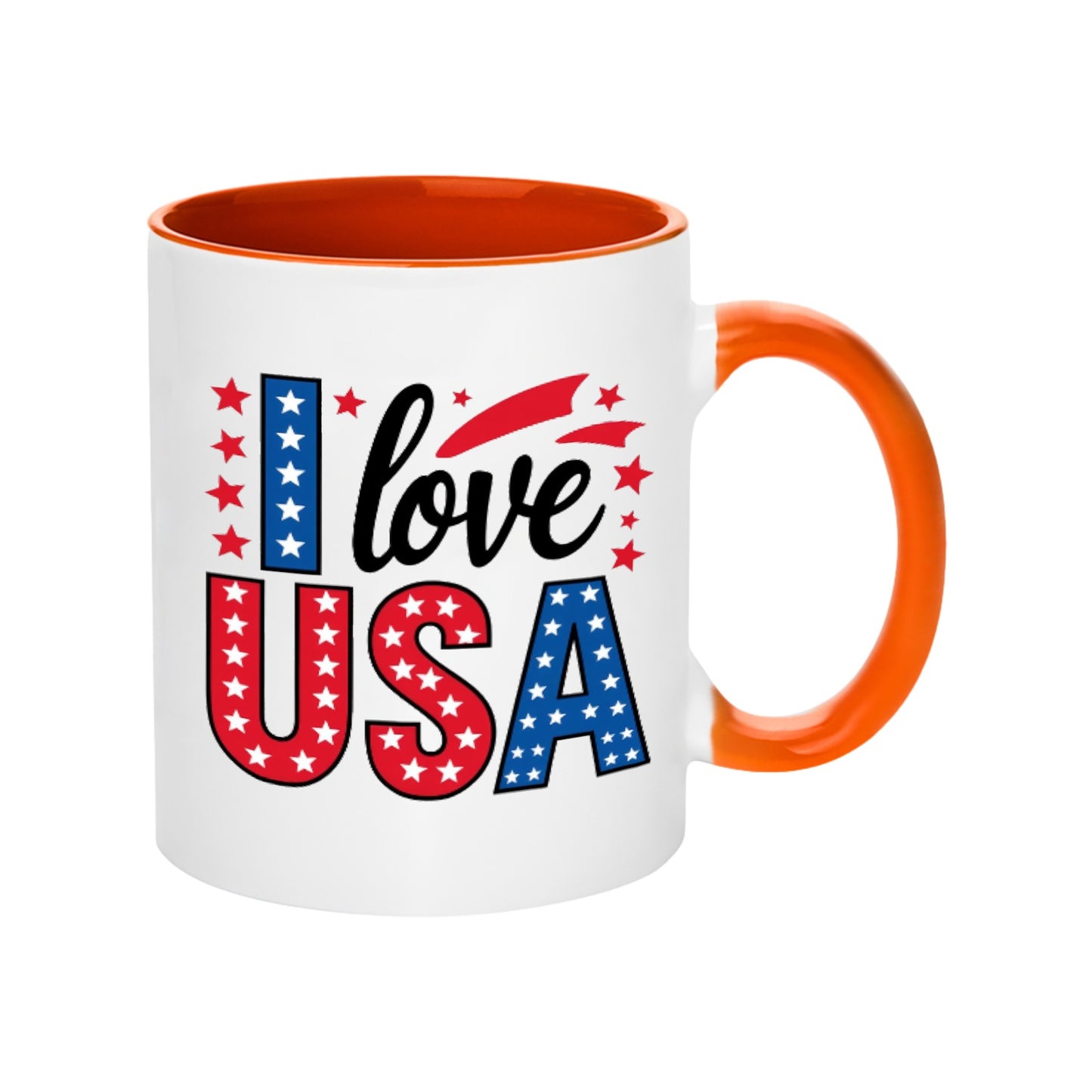 I LOVE USA 11OZ 325ml Ceramic Mug