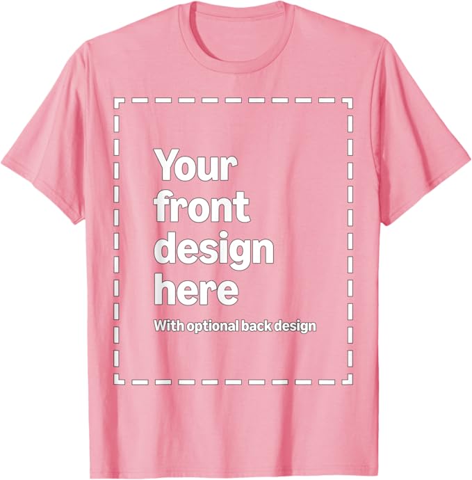 Personalized  Custom Front & Back Print T-Shirt with Your Image