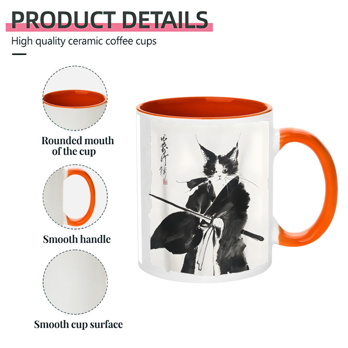 Cat Warriors 11OZ-15OZ Ceramic Mug