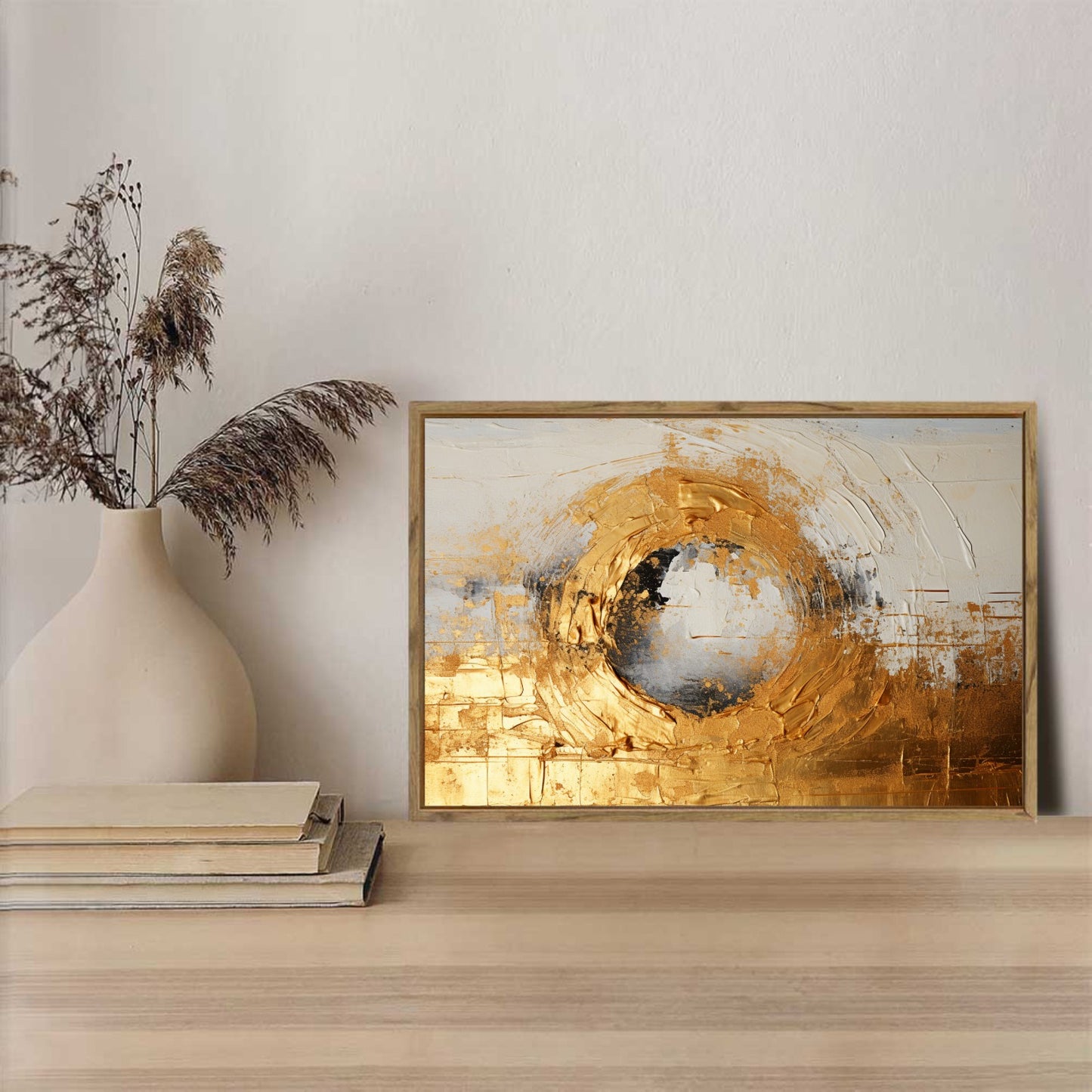 Framed Canvas Painting for Wall 24x16 inches