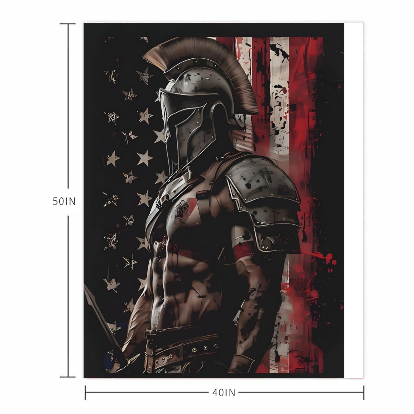 Warrior Flannel Blanket 50*60 Inch