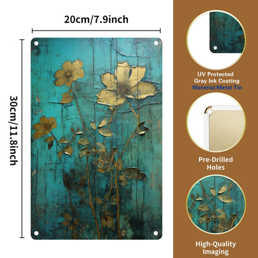 8"x12" Vintage Style Tin Painting - Durable, wear-resistant and rust-resistant, suitable for porch, garage, home, bar, club, farm, garden decoration, perfect gift